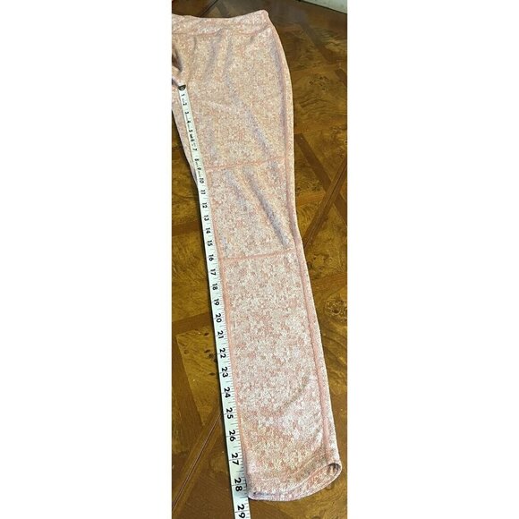 Gymshark Fleur Texture Mid Rise Workout Leggings Dusky Pink Marl Women's Sz M - Picture 6 of 7
